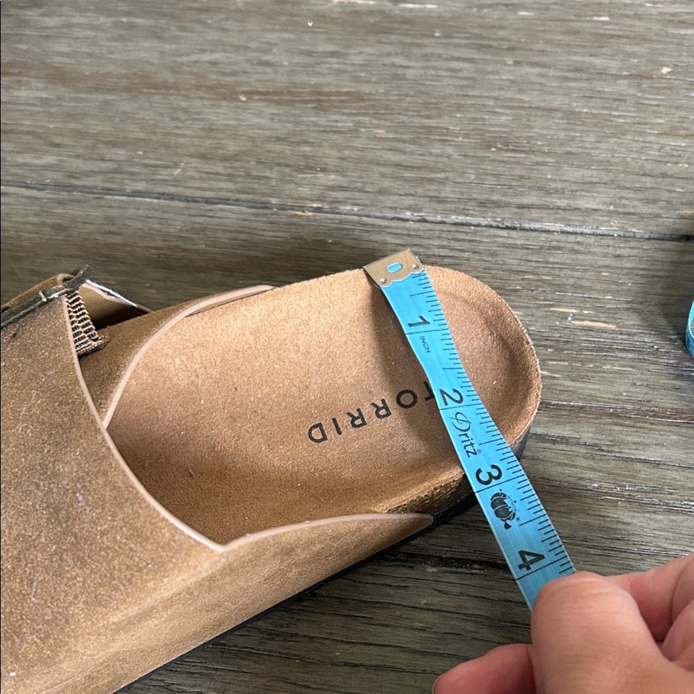 Torrid Tan Buckle Strap Sandals Size 10WW - Picture 12 of 12
